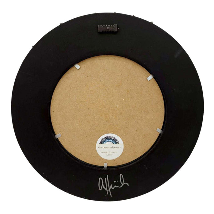 Mosaic Mirror - 10in Round (Frost) by Zetamari Mosaic Artworks
