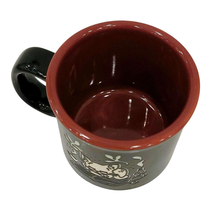 Mug - 14oz - Book Cat Camp Mug (Burgundy) by Bread and Badger