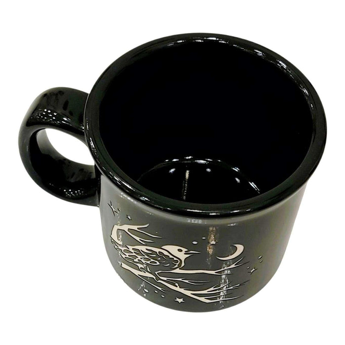Mug - 14oz - Crow Camp Mug (Black) by Bread and Badger