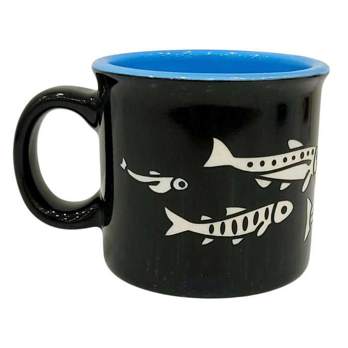 Mug - 14oz - Salmon Camp Mug (Blue) by Bread and Badger