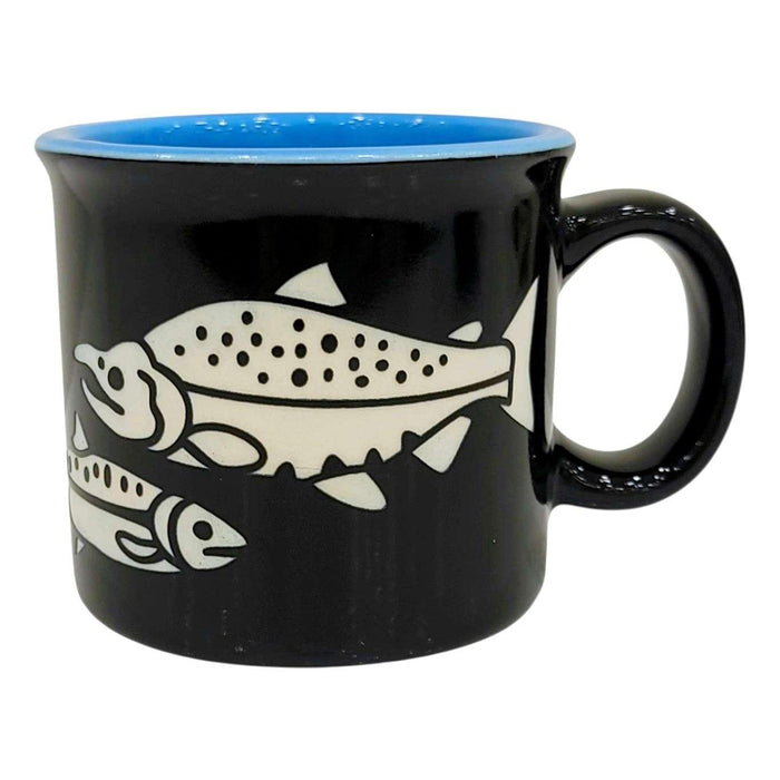 Mug - 14oz - Salmon Camp Mug (Blue) by Bread and Badger