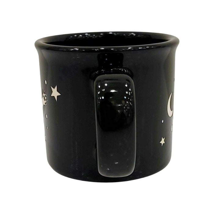 Mug - 14oz - Space Cat Camp Mug (Black) by Bread and Badger