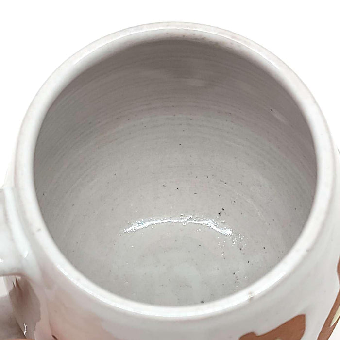 Mug - Mid-Century Modern in White and Yellow by Fern Street Pottery