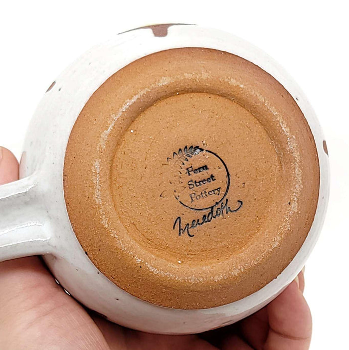 Mug - Mid-Century Modern in White and Yellow by Fern Street Pottery
