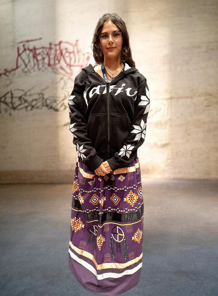 Native Black / White Zip Hoodie