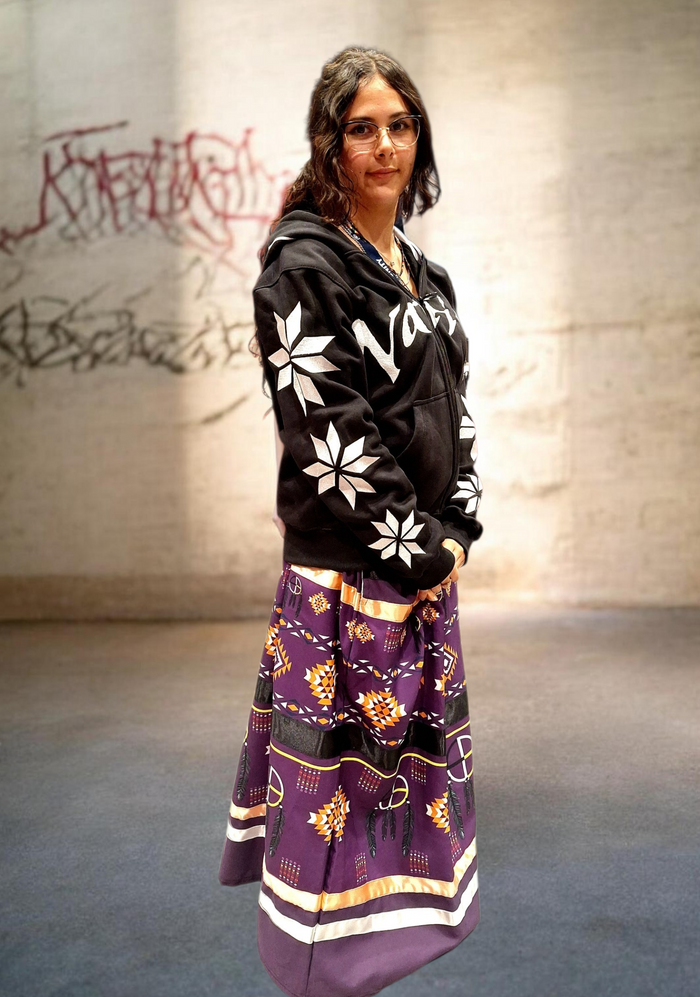 Native Black / White Zip Hoodie