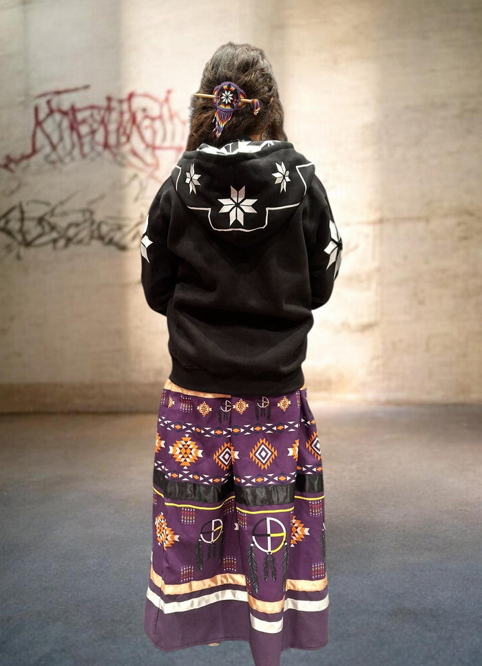 Native Black / White Zip Hoodie
