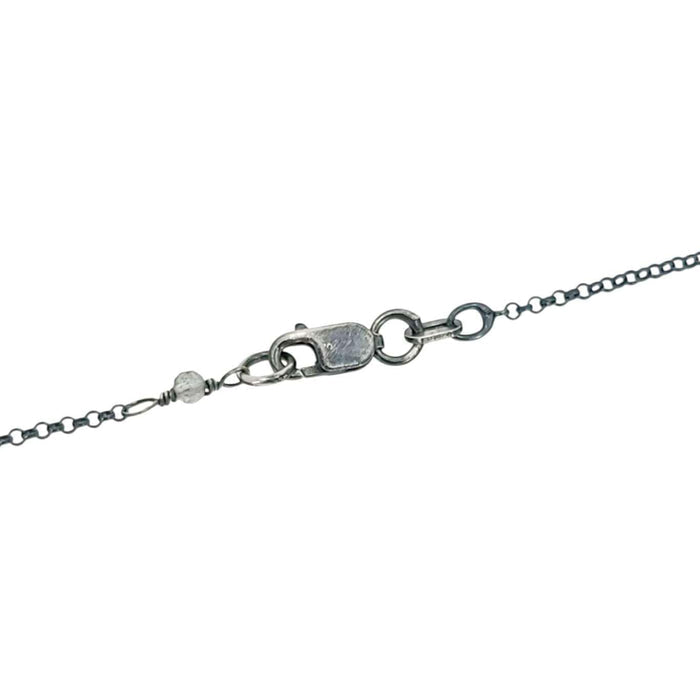 Necklace - Arc Pendant (Carnelian) by Three Flames Silverworks