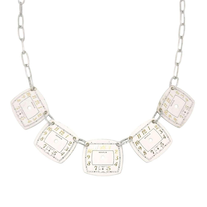 Necklace - Limited Time Large (Antiqued Silver) by Christine Stoll | Altered Relics