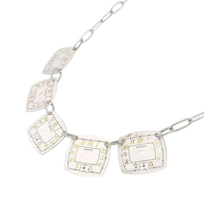 Necklace - Limited Time Large (Antiqued Silver) by Christine Stoll | Altered Relics