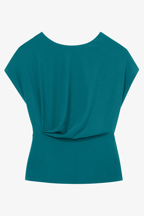 packshot image of the nejvi top in mineral blue | Exclude | Still