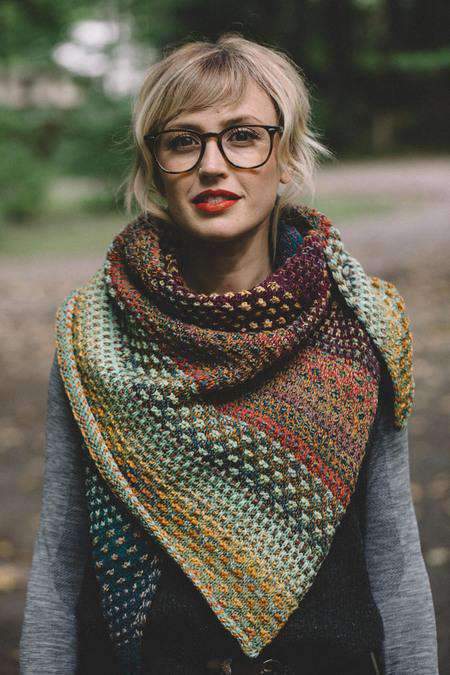 Nightshift Shawl by Andrea Mowry-Patterns-Alpaca Direct-Alpaca Direct