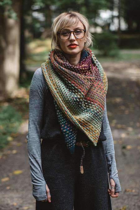 Nightshift Shawl by Andrea Mowry-Patterns-Alpaca Direct-Alpaca Direct