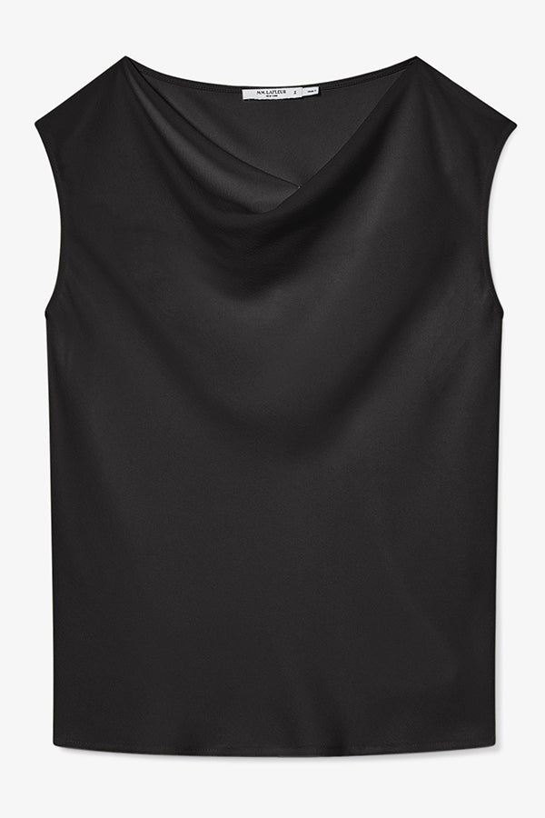 Packshot image of the Nora Top - Eco Soft Wave in Black | Still | Exclude