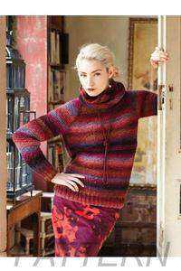 Noro 08 Garter Pullover With Cowl PATTERN ONLY-Patterns-Noro-Alpaca Direct