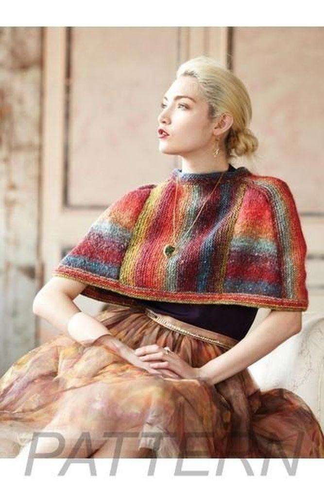 Noro 09 Steeked Capelet PATTERN ONLY-Patterns-Noro-Alpaca Direct