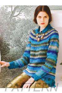 Noro 10 Lace Yoke Pullover PATTERN ONLY-Patterns-Noro-Alpaca Direct