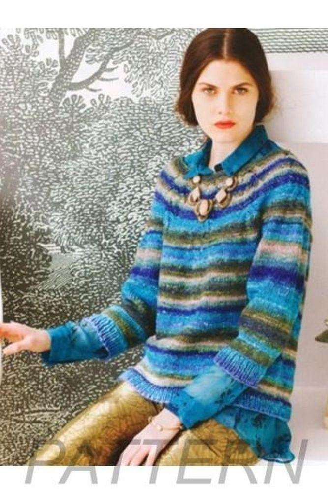 Noro 10 Lace Yoke Pullover PATTERN ONLY-Patterns-Noro-Alpaca Direct