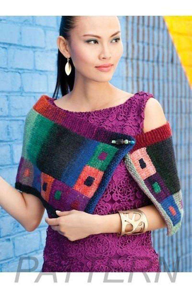 Noro 14 Intarsia Capelet PATTERN ONLY-Patterns-Noro-Alpaca Direct