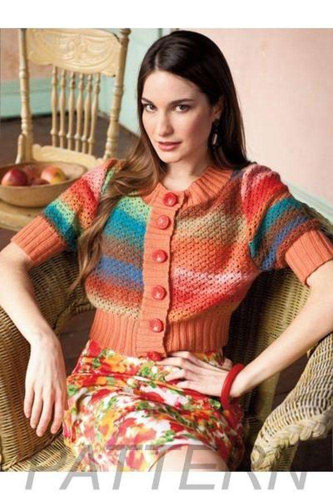 Noro 17 Cropped Mesh Cardi PATTERN ONLY-Patterns-Noro-Alpaca Direct