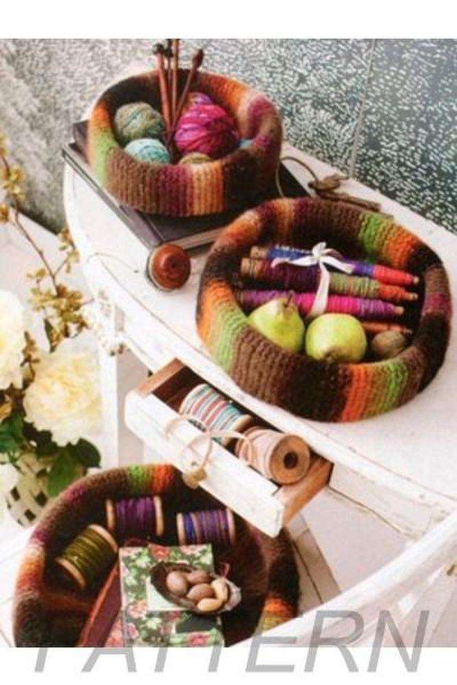 Noro 32 Felted Bowls (set of 3) PATTERN ONLY-Patterns-Noro-Alpaca Direct