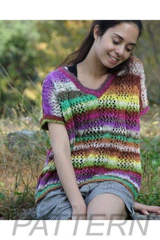 Noro Ladies' Vneck Sleeveless Sweater PATTERN ONLY-Patterns-Noro-Alpaca Direct