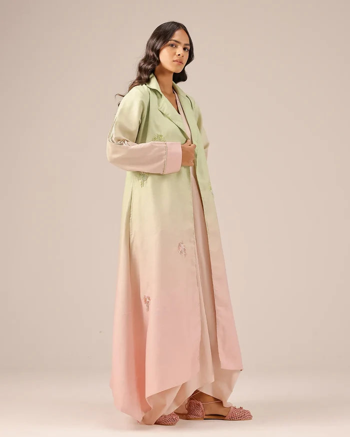 Ocean Dusk Jacket (Green To Pink)