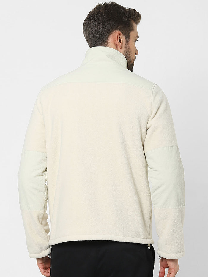 Off-White High Neck Fleece Jacket