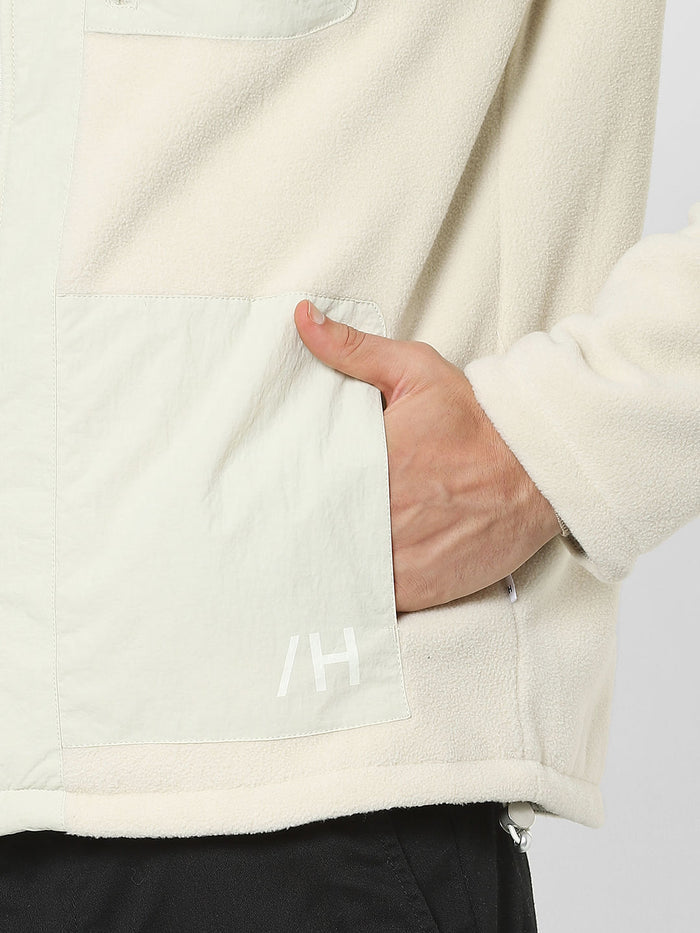 Off-White High Neck Fleece Jacket