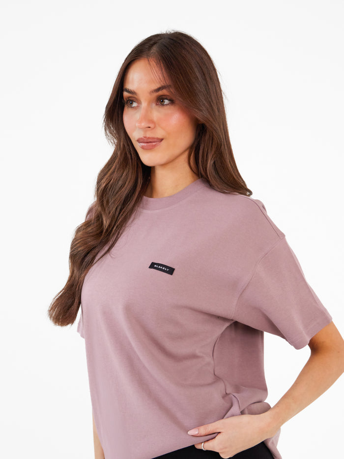 Olivia Oversized T-Shirt - Dusty Pink