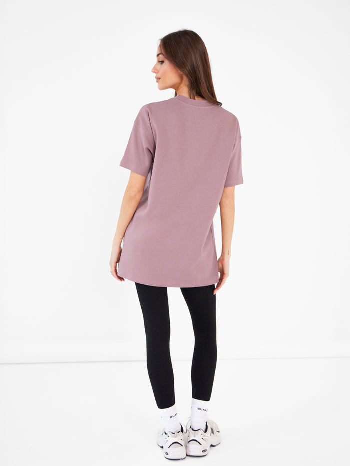 Olivia Oversized T-Shirt - Dusty Pink