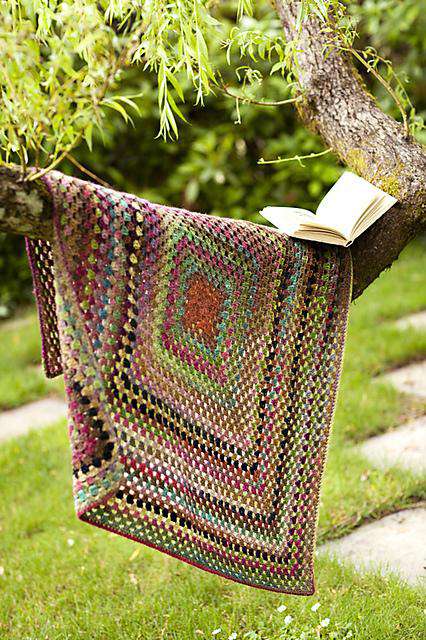 One Big Granny Square Throw & Afghan by Churchmouse Yarns and Teas-Patterns-Churchmouse Yarns-Alpaca Direct