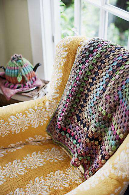 One Big Granny Square Throw & Afghan by Churchmouse Yarns and Teas-Patterns-Churchmouse Yarns-Alpaca Direct