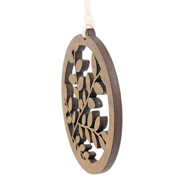 Ornament - Red Huckleberry (Walnut) by 6 by 6 Arts