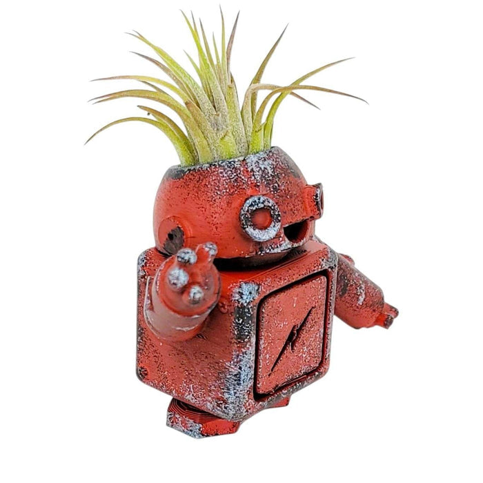 Planter - Bot-Pot No. 3 (Red Lightning) by Bot Pots