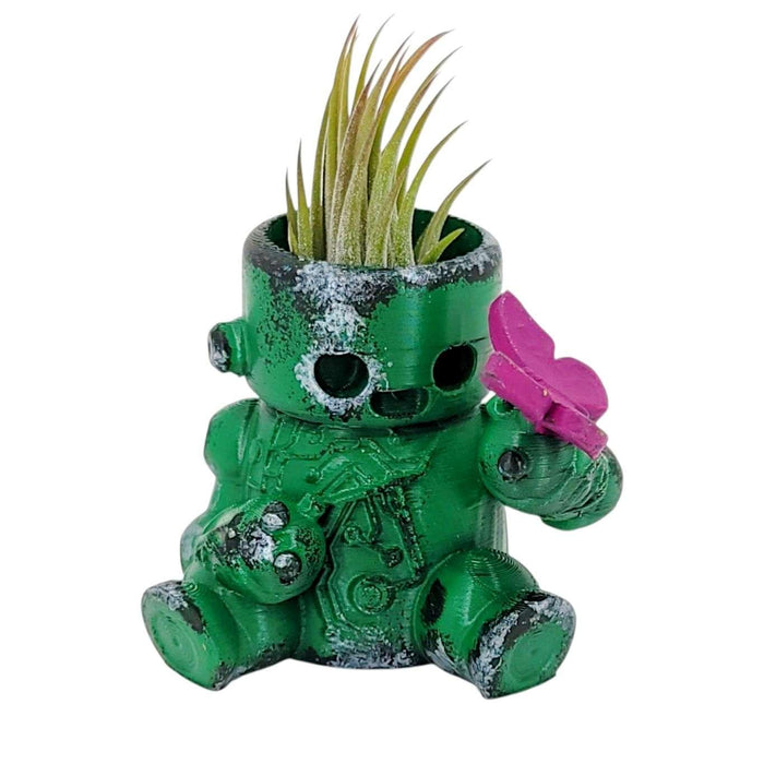 Planter - Bot-Pot No. 4 (Green Circuitry) by Bot Pots