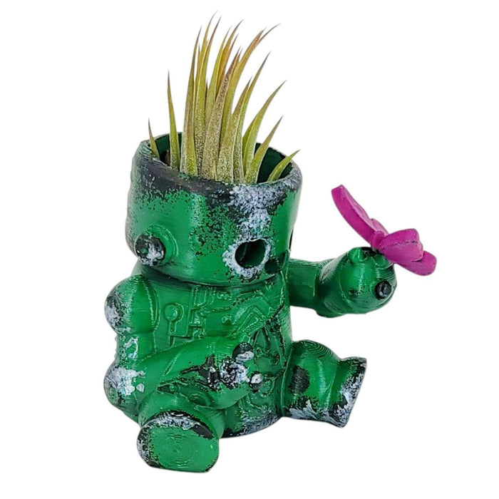 Planter - Bot-Pot No. 4 (Green Circuitry) by Bot Pots