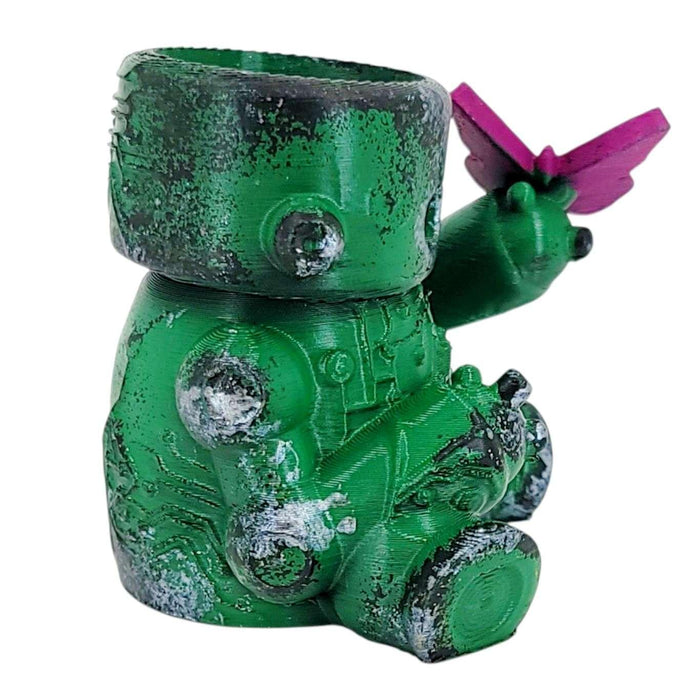 Planter - Bot-Pot No. 4 (Green Circuitry) by Bot Pots