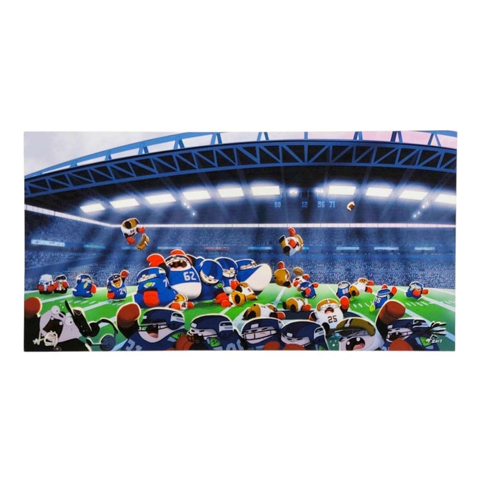Prints (Seattle Themed) - Football Pandas by Punching Pandas