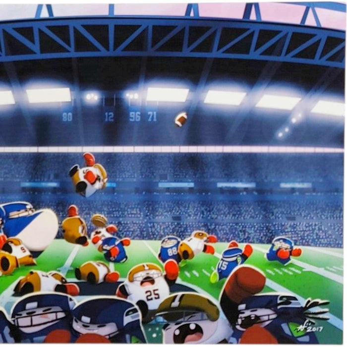 Prints (Seattle Themed) - Football Pandas by Punching Pandas