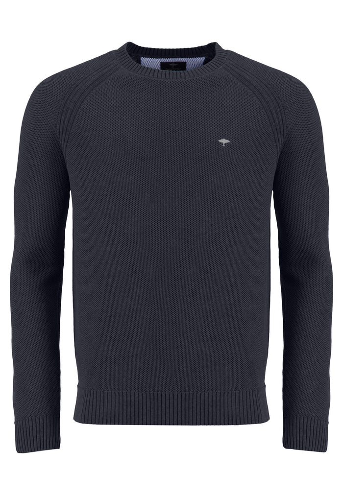 Pullover aus Baumwolle mit Rundhalsausschnitt