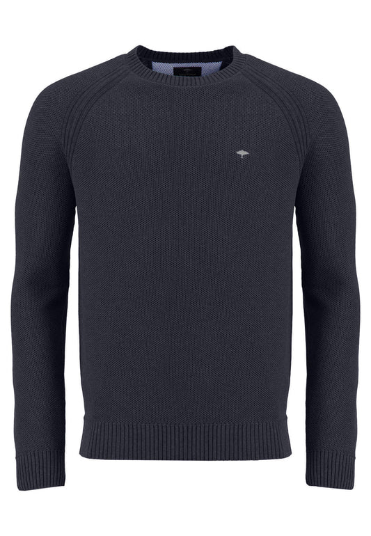 Pullover aus Baumwolle mit Rundhalsausschnitt