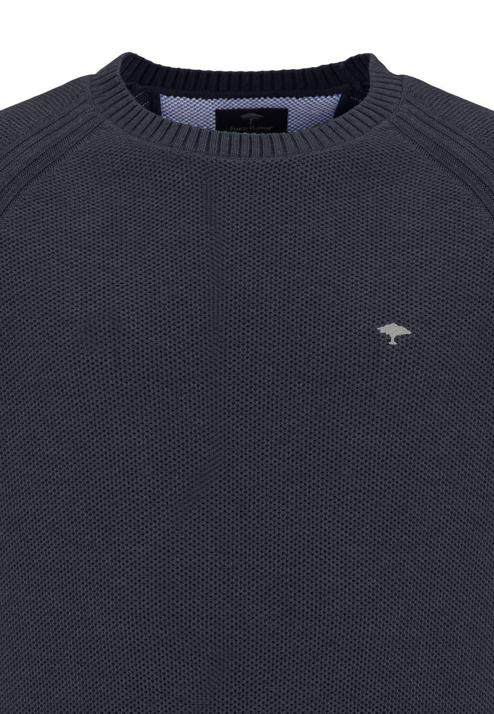 Pullover aus Baumwolle mit Rundhalsausschnitt