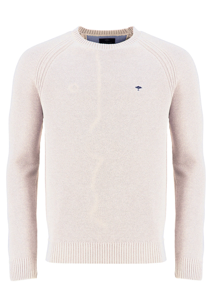 Pullover aus Baumwolle mit Rundhalsausschnitt