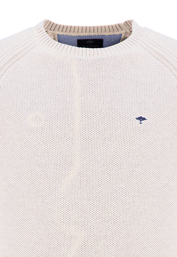 Pullover aus Baumwolle mit Rundhalsausschnitt