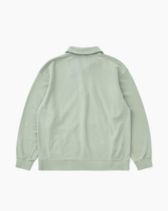 Quarter Zip Pullover Pale Green