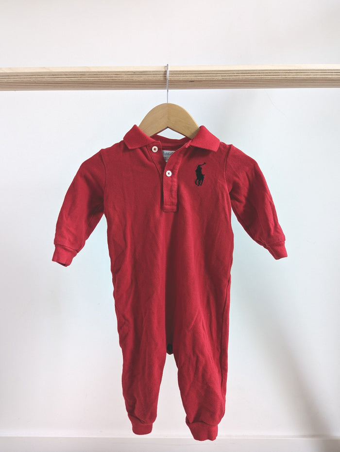 Ralph Lauren Polo Collared Jumpsuit (6M)