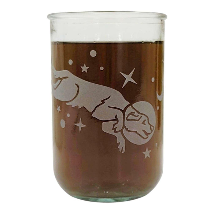 Recycled Glass Tumbler - Tall - Space Dog Rustic by Bread and Badger