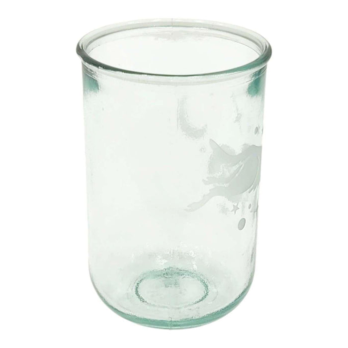Recycled Glass Tumbler - Tall - Space Dog Rustic by Bread and Badger