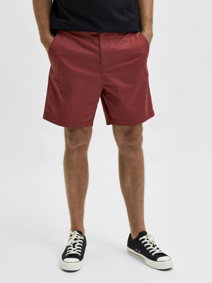 Red Chino Shorts